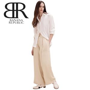 Banana Republic Tencel Wide Leg Pants